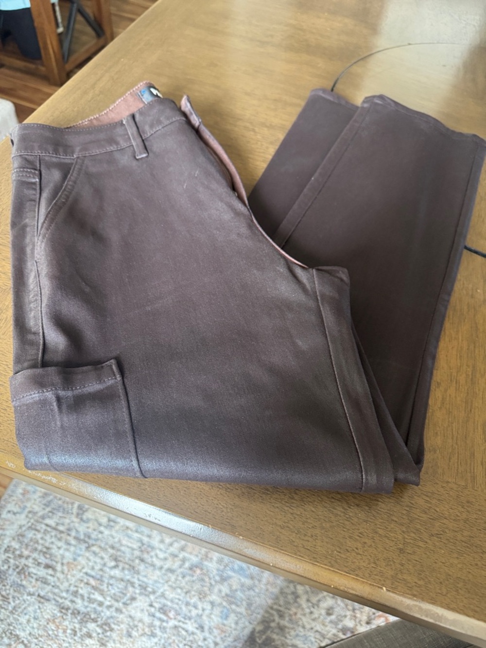 Woman’s Brown Straight-Leg Pants